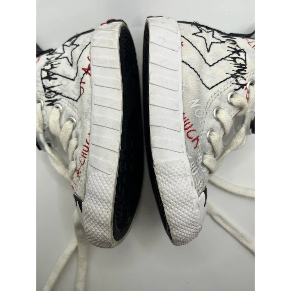 Converse Chuck Taylor All Star Toddler High Top White Graffiti Print‎ Size 5